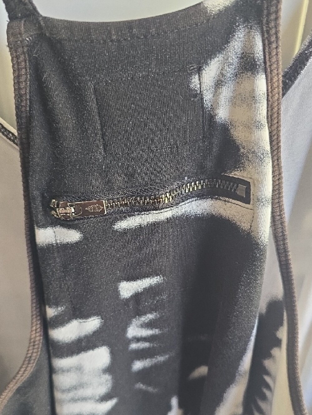 FP Movement by Free People Black & White Tie-Dye Harem Jumpsuit - Picture 4 of 7